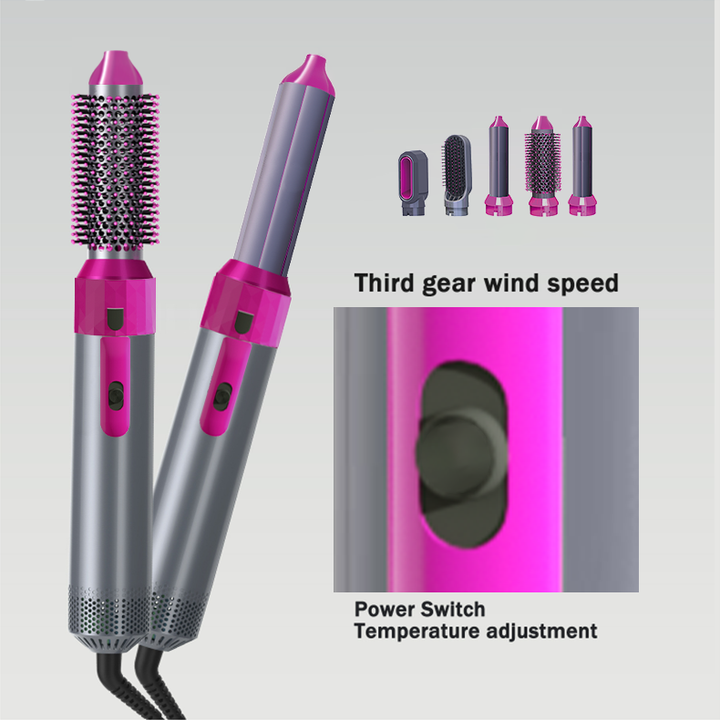 Hot Air Brush 5 in 1 - Hair Straightener