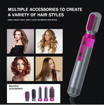 Hot Air Brush 5 in 1 - Hair Straightener